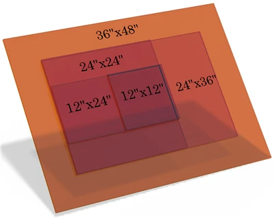 Janela de segurança a laser personalizável usada para máquina de corte a laser de fibra azul 355nm 520nm